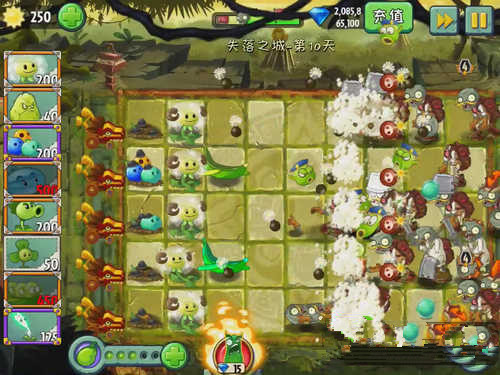 《植物大战僵尸2》失落之城第十关攻略