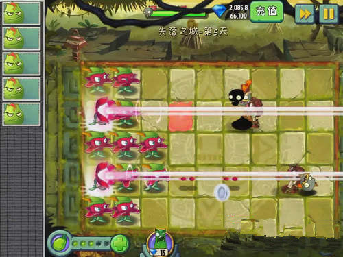 《植物大战僵尸2》失落之城第五关攻略