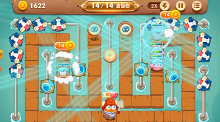 《保卫萝卜3》码头第14关通关攻略