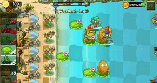 《植物大战僵尸2》巨浪沙滩第二十关攻略