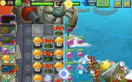 《植物大战僵尸2》天空之城第二十关攻略