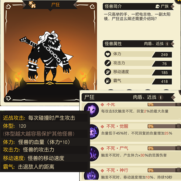 《超进化物语》尸狂怪兽图鉴