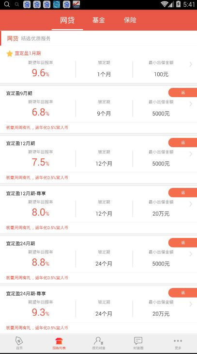 《宜人财富》提现功能使用说明