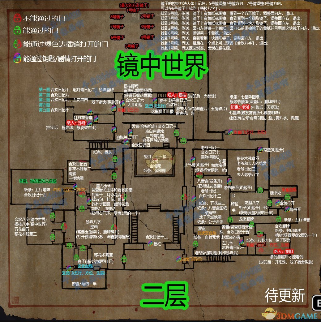 《纸人贰》完整地图一览