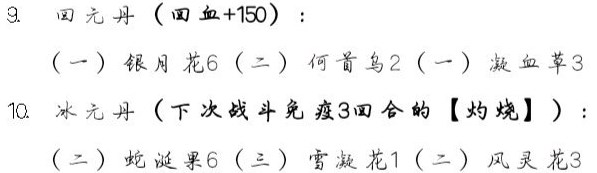 《觅长生》全三品丹药效果及丹方一览