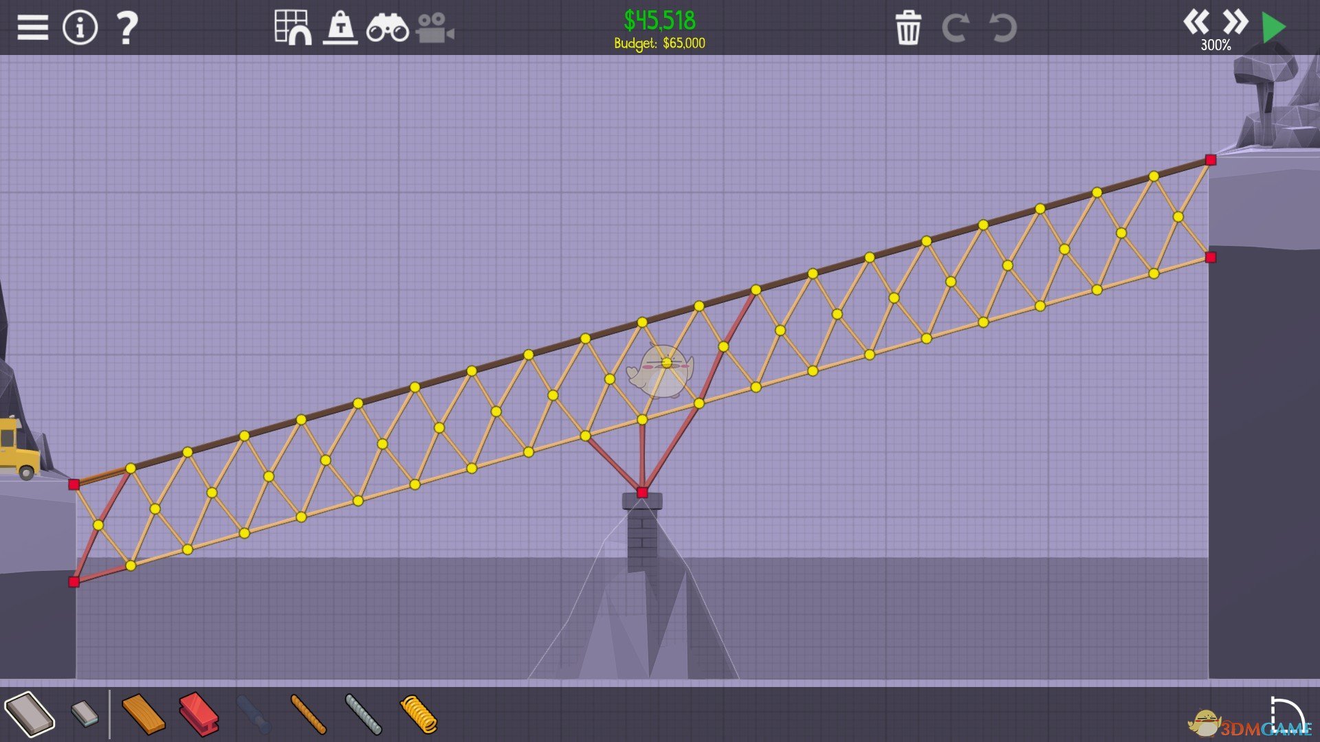 《桥梁建筑师2》安宁绿洲爬坡考验攻略