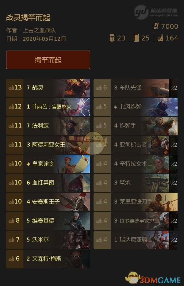 《巫师之昆特牌》霸榜强推战灵揭竿而起玩法分享