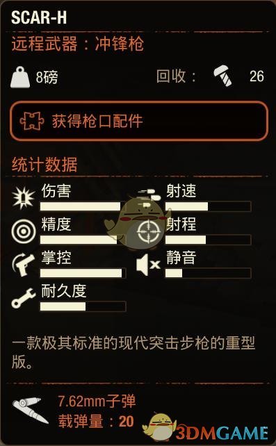 《腐烂国度2》SCAR-H步枪属性分享
