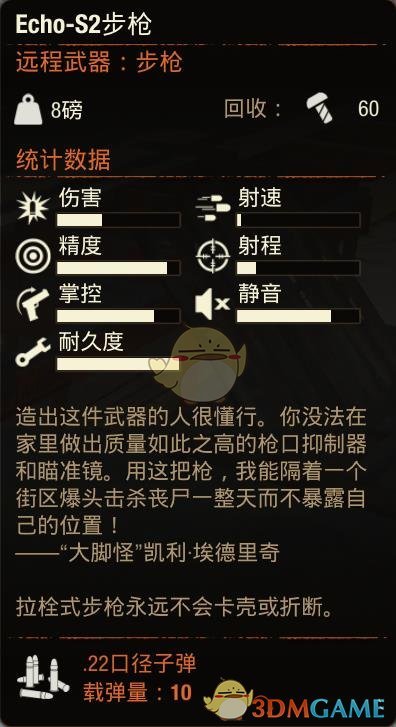 《腐烂国度2》EchoS2步枪属性分享