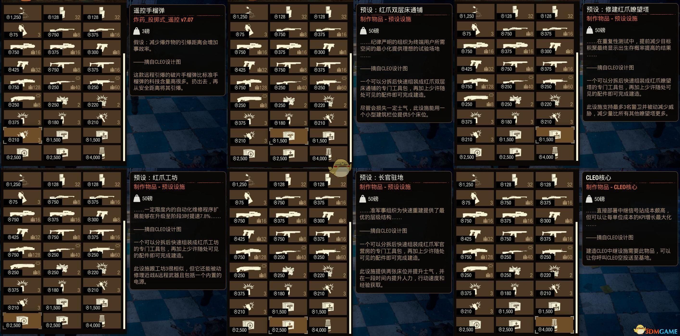 《腐烂国度2》红爪商人售卖商品一览