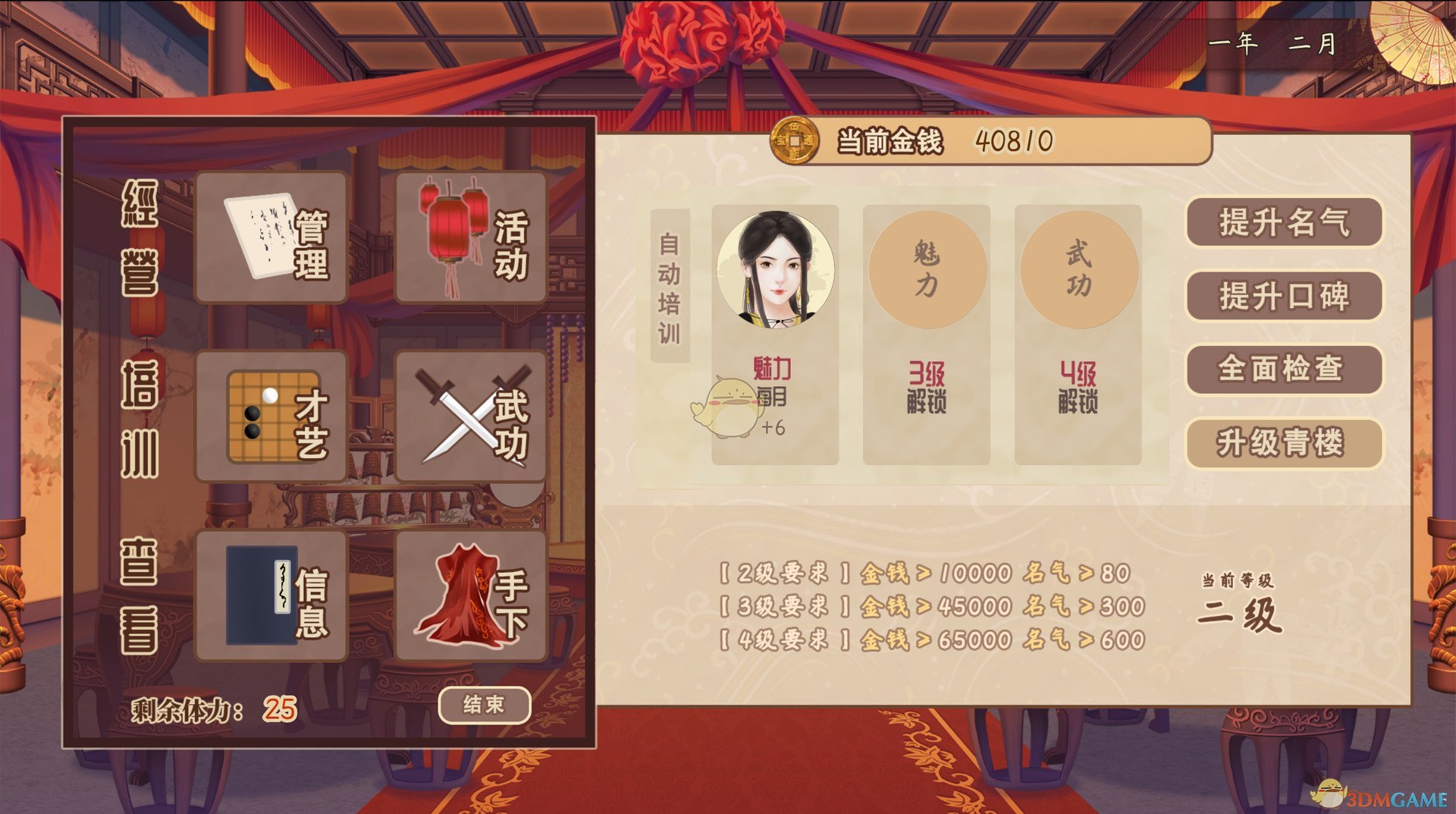 《风信楼》黎一一人物背景及初始属性一览