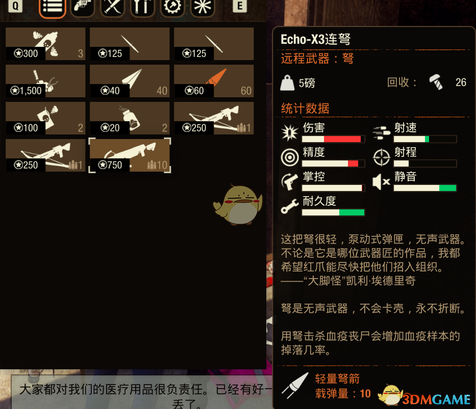 《腐烂国度2》流浪商人武器供应商售卖商品一览