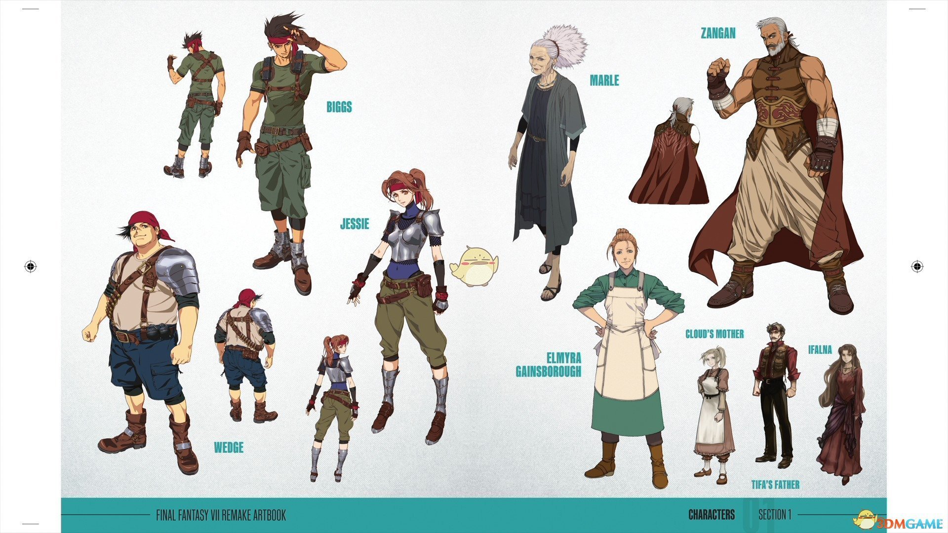 《最终幻想7：重制版》豪华版设定集内容一览