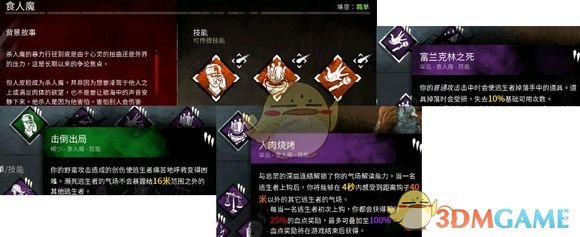 《黎明杀机》皮脸技能分析
