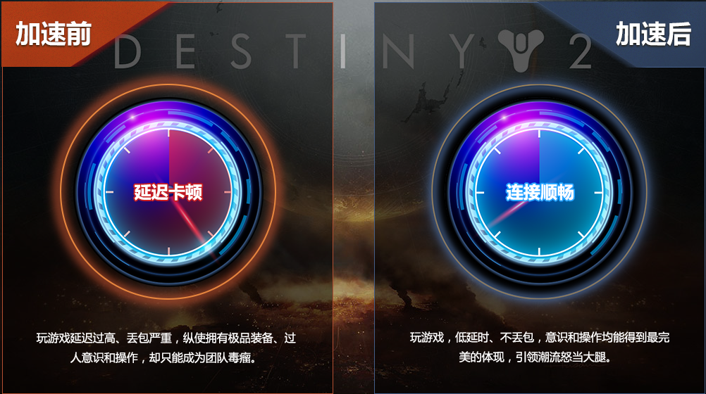 命运2网络不佳用海豚解决：智能专线加速网络