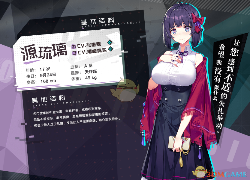 《妄想破绽》源琉璃人物介绍