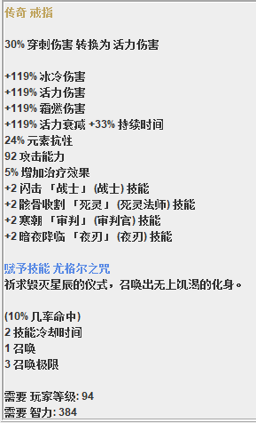 《恐怖黎明》葫芦娃戒指属性一览