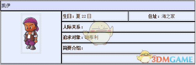 《牧场物语：重聚矿石镇》凯伊人物介绍