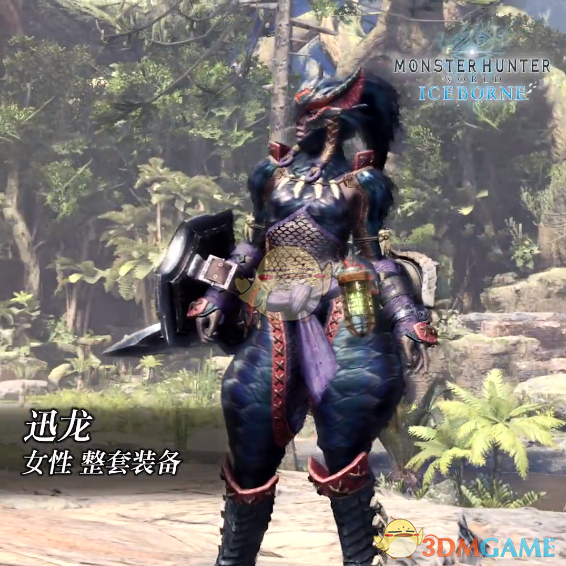 《怪物猎人：世界》冰原dlc大师等级防具-迅龙女装视频分享