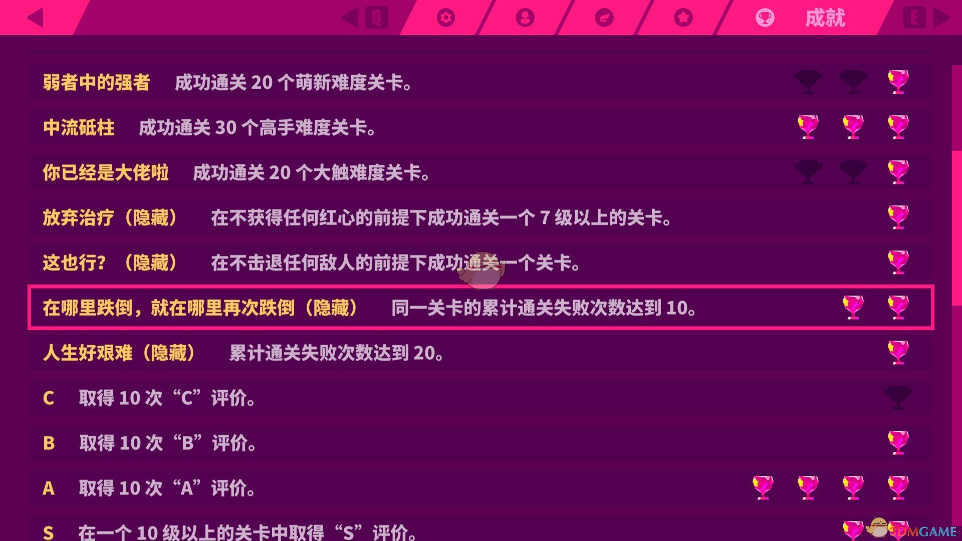 《喵斯快跑》隐藏成就在哪里跌倒，就在哪里再次跌倒攻略
