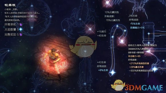 《恐怖黎明》星座牧羊杖属性详解