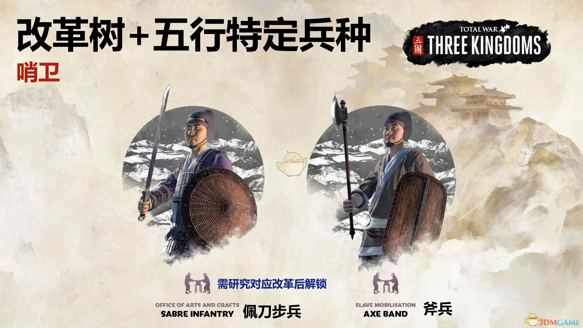 《全面战争：三国》改革树解锁金系兵种一览