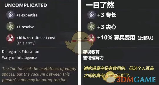 《全面战争：三国》一目了然特性效果一览