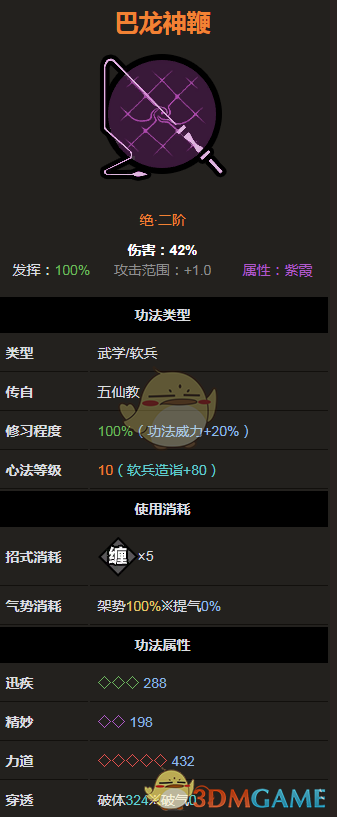 《太吾绘卷》软兵器绝二品巴龙神鞭