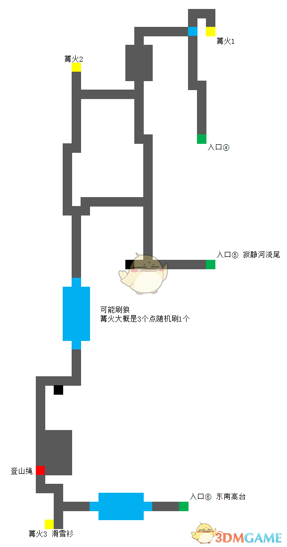 《漫漫长夜》寂静河谷游戏内拼接地图