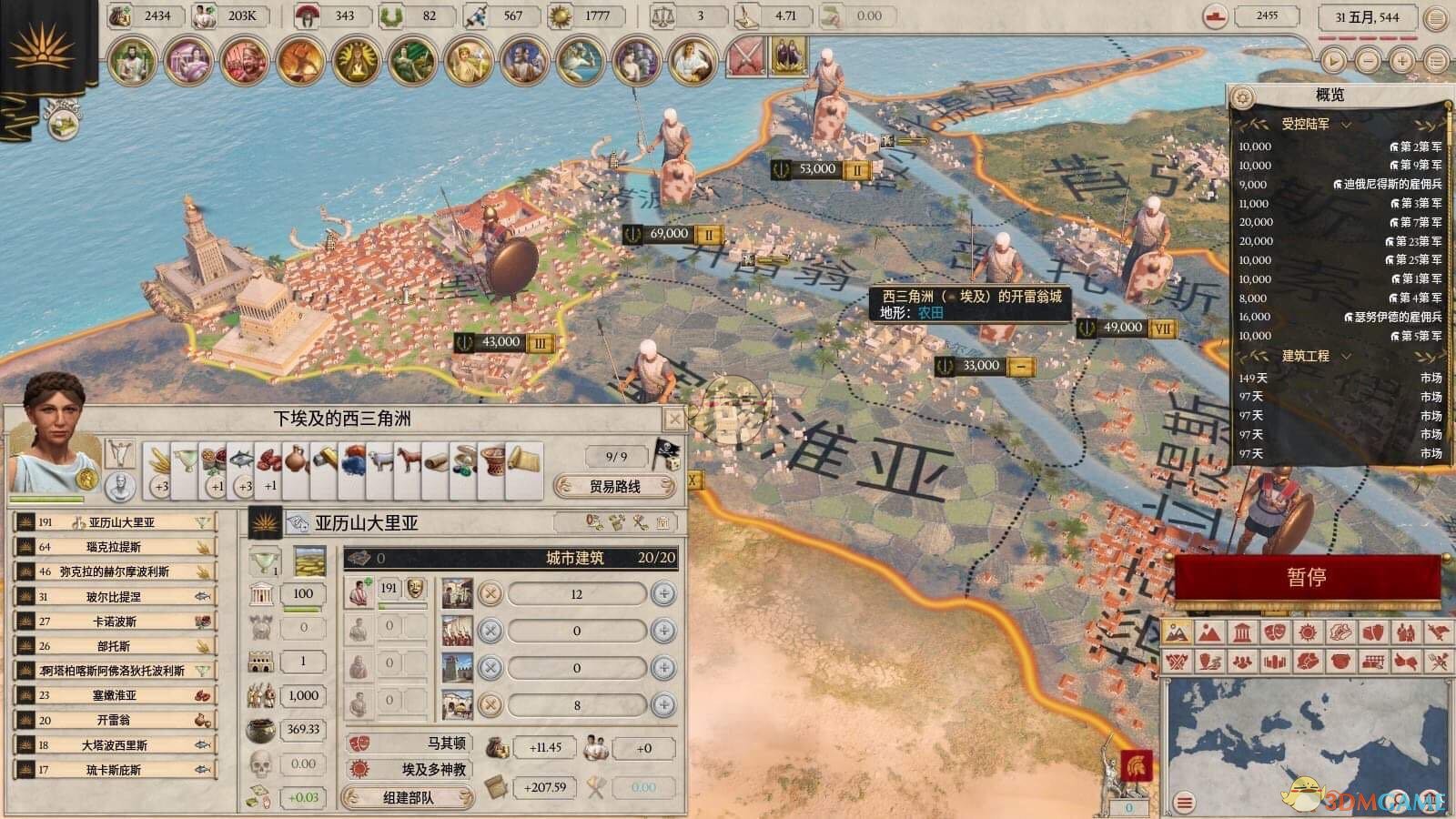 《大将军：罗马》小国变大国方法分享