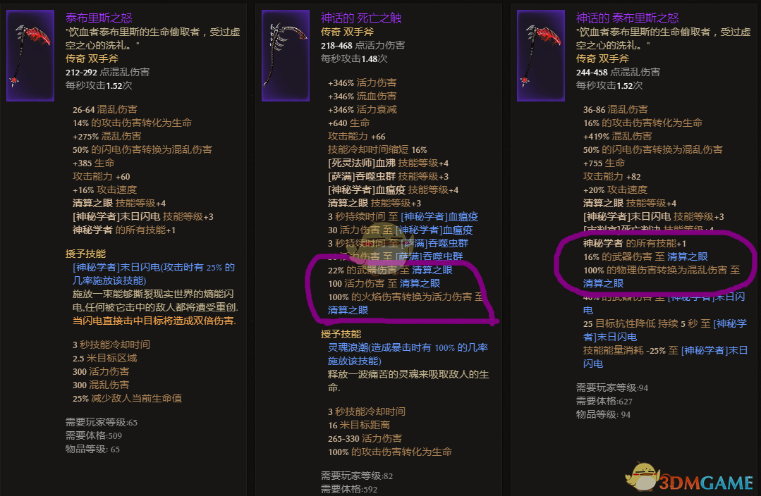 爱的魔力转圈圈 《恐怖黎明》清算之眼加成装备一览