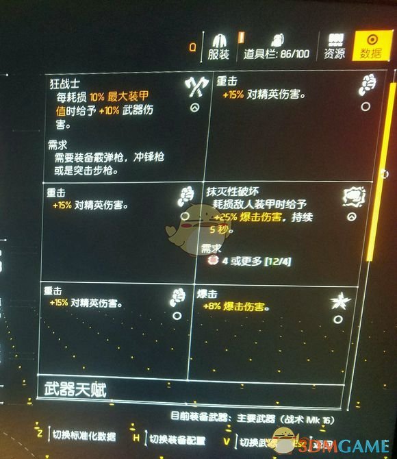 《全境封锁2》全红割草流突击步枪配装分享