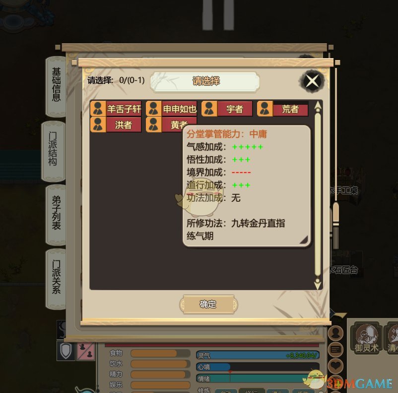 《了不起的修仙模拟器》门派结构分析大全