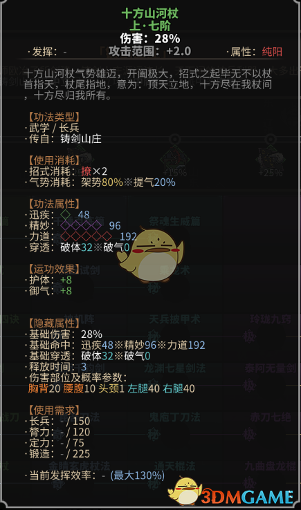 《太吾绘卷》长兵器功法一览之铸剑山庄