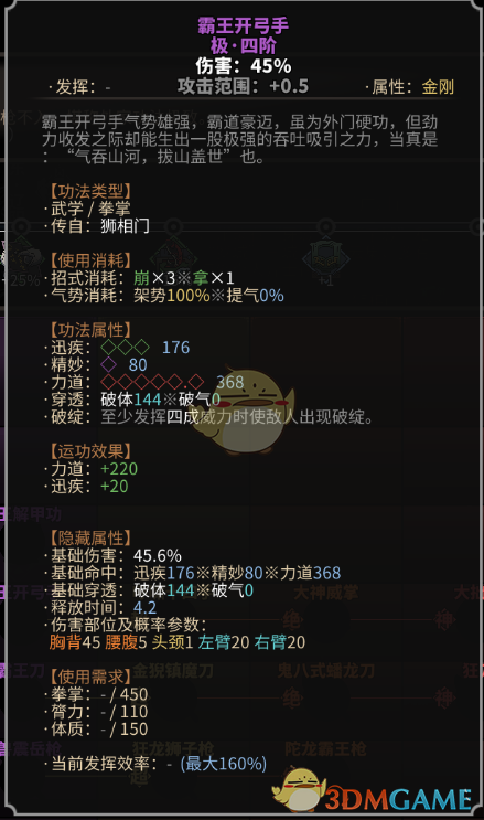 《太吾绘卷》狮相门拳掌功法一览