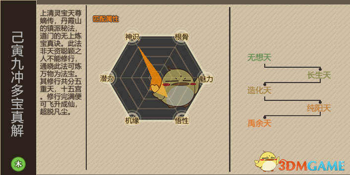 《了不起的修仙模拟器》己寅九冲多宝真解功法修炼技巧分享