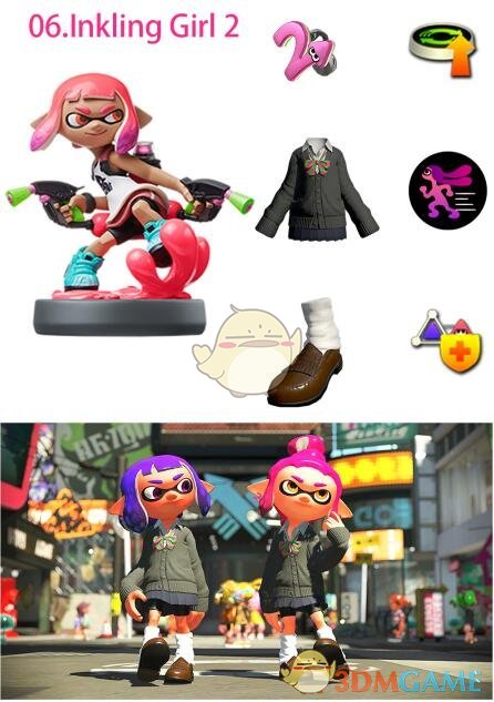 《喷射战士2》全amiibo对应服装及服装技能一览