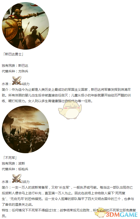 《人类黎明》神话时代兵种一览