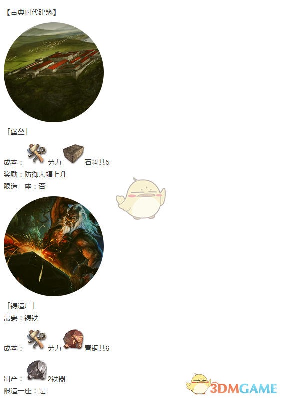 《人类黎明》古典时代建筑一览