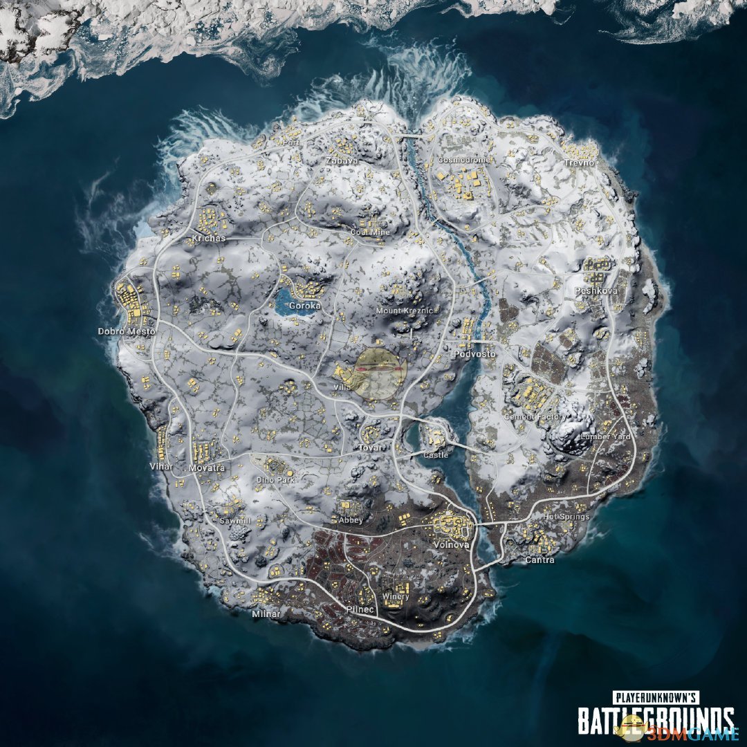 《绝地求生》新地图雪地游玩测评