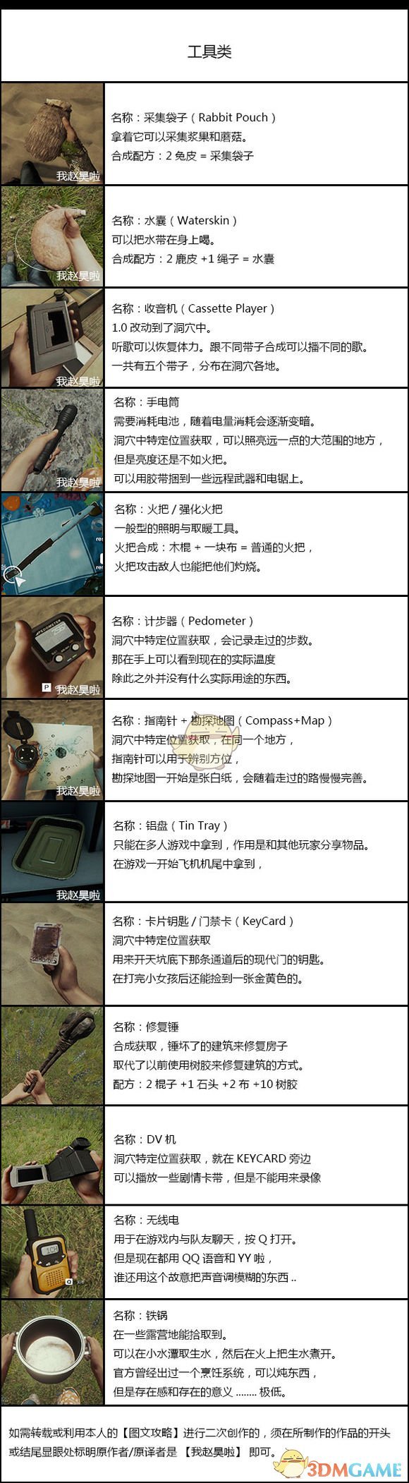 《森林》武器和合成配方大全