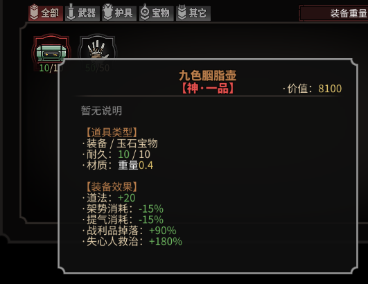 《太吾绘卷》全传家宝作用一览