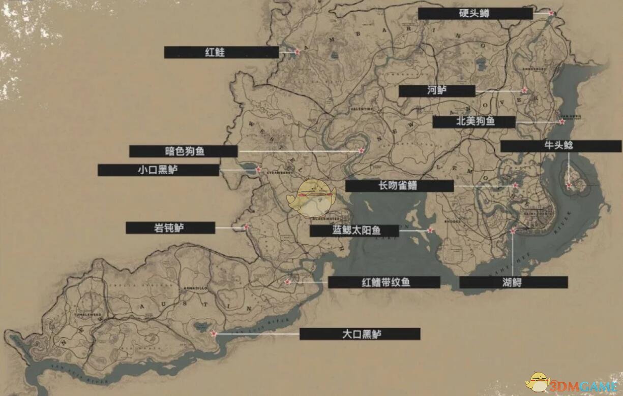 《荒野大镖客2》传奇鱼垂钓攻略指南