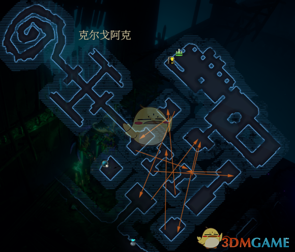 《暗影：觉醒》克尔戈阿克路线图