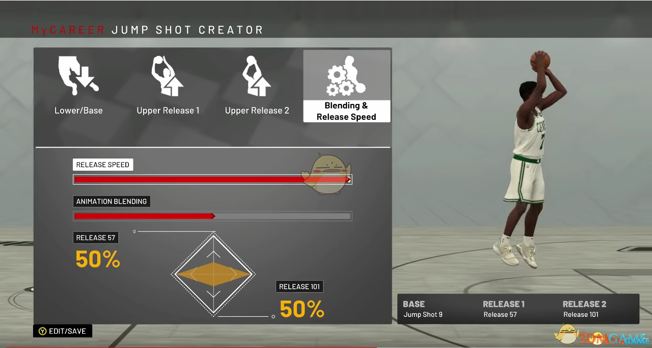 《NBA 2K19》漂移投篮及自定义投篮动作推荐