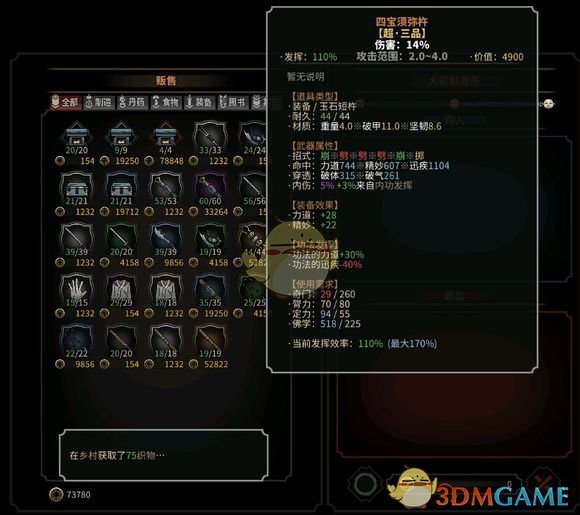 《太吾绘卷》各大势力商会售卖商品及作用分析
