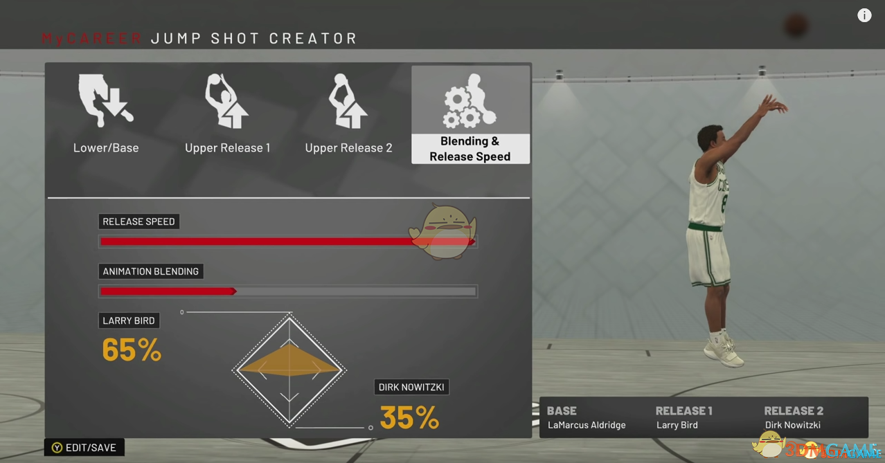 《NBA 2K19》漂移投篮及自定义投篮动作推荐
