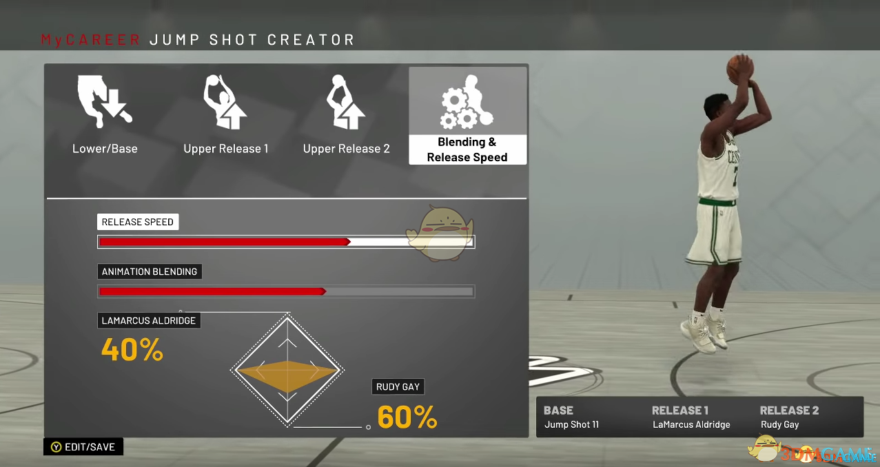 《NBA 2K19》漂移投篮及自定义投篮动作推荐