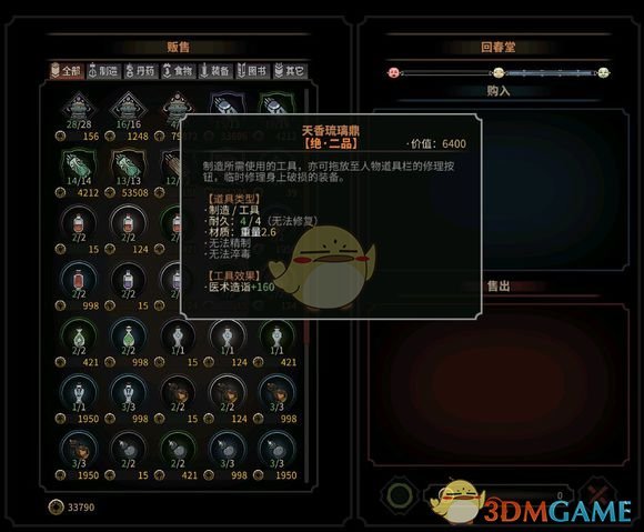 《太吾绘卷》各大势力商会售卖商品及作用分析