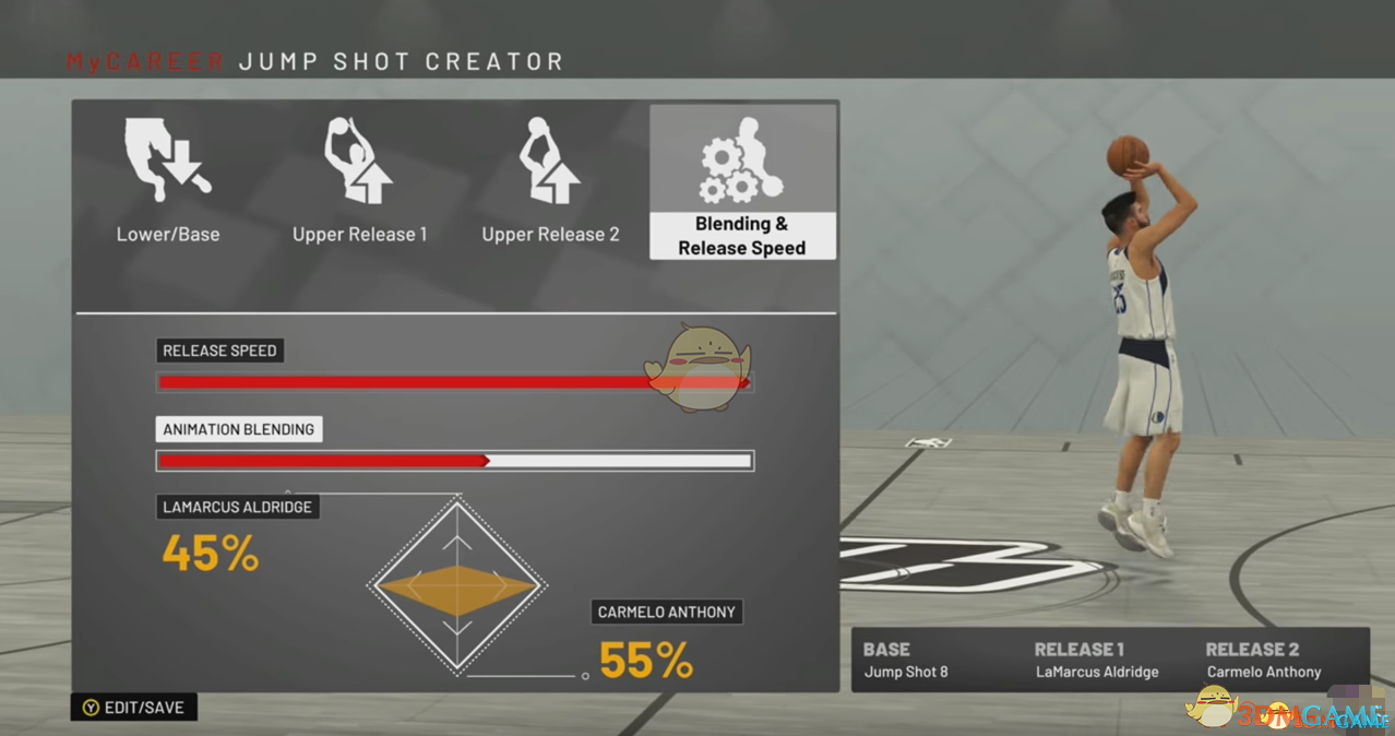 《NBA 2K19》漂移投篮及自定义投篮动作推荐